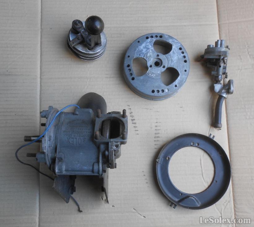 lot de pieces moteur solex 45 de 1949 N°68xxx,