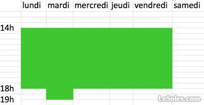 fermé vendredi lundi 17 mars